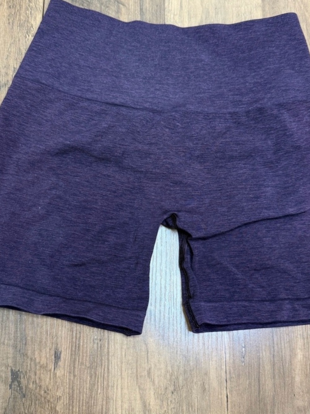 Alphalete Deep Heather Purple High-Rise Athletic Shorts